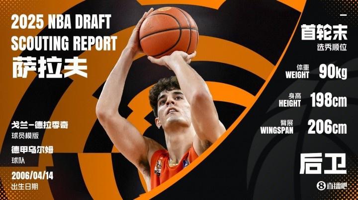 挑后卫！球探高管谈新秀：自认乔丹附体的萨拉夫 杰明最差是吉迪