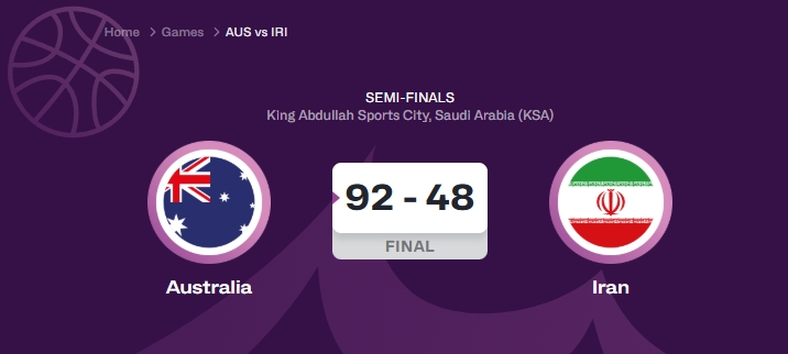 开云登录网址入口-马不停蹄！伊朗凌晨脆败两连冠的澳大利亚44分 17小时后打季军战