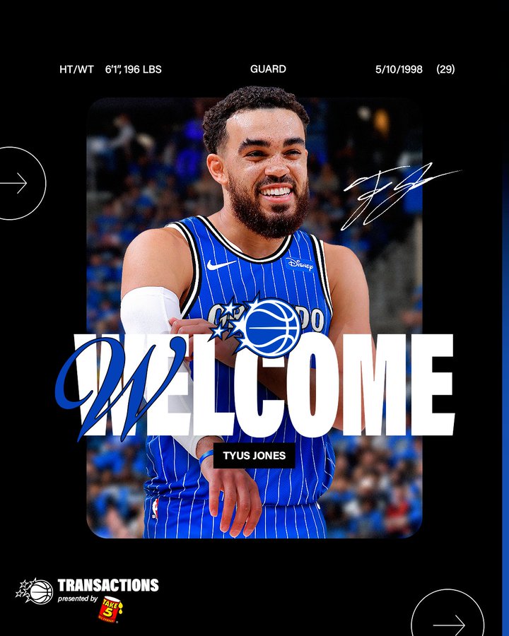 开云网站-魔术官宣签下泰伦斯·琼斯,新赛季身穿2号球衣