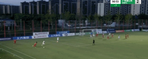上海海港B队连追两球2-2广州蒲公英，张慧宇绝平