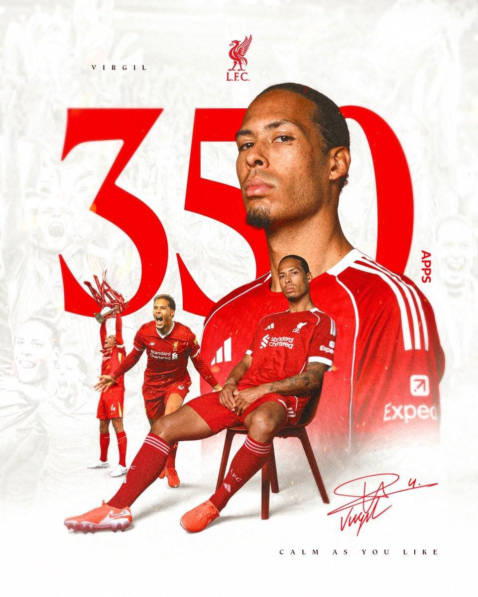 开云登录网址入口-里程碑之战，范戴克迎来利物浦生涯第350次出场